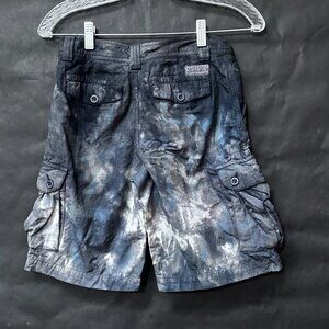 Ralph Lauren Polo Boys Size 12 Shorts Cargo Tie Dyed Tied Dye Black Grunge Handm